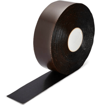 Black Aisle Marking Tape – Heavy - Duty Floor Line Marking for Warehouses & Industrial Safety - Slips Away - Anti slip tape - blk/permstripe - H6901 75mm - 