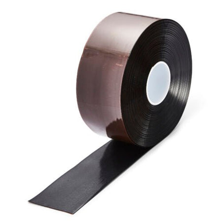 Black Aisle Marking Tape – Heavy - Duty Floor Line Marking for Warehouses & Industrial Safety - Slips Away - Anti slip tape - blk/permstripe - H6901 75mm - 