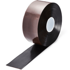 Black Aisle Marking Tape – Heavy - Duty Floor Line Marking for Warehouses & Industrial Safety - Slips Away - Anti slip tape - blk/permstripe - H6901 75mm - 