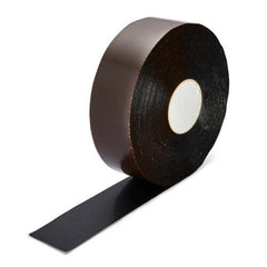 Black Aisle Marking Tape – Heavy - Duty Floor Line Marking for Warehouses & Industrial Safety - Slips Away - Anti slip tape - blk/permstripe - H6901 75mm - 