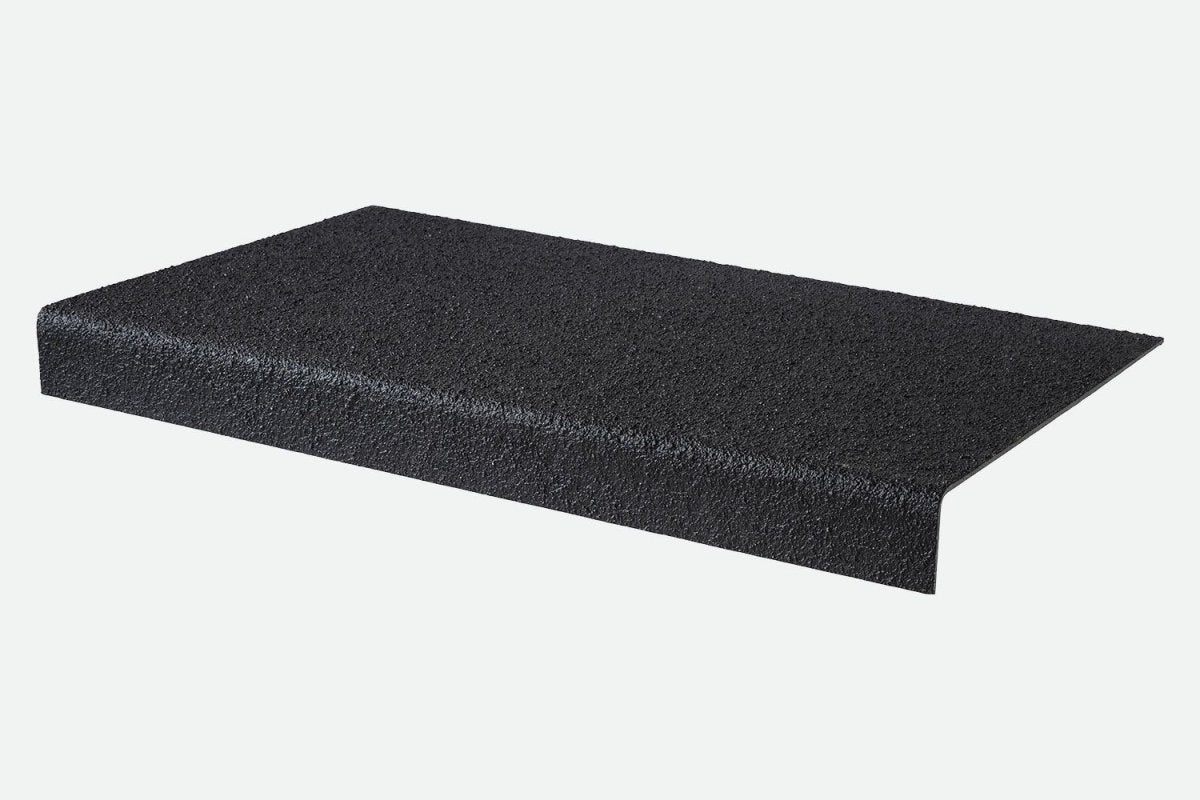 Black Anti - Slip GRP Stair Tread Step Covers - Slips Away - ST1424BL - 