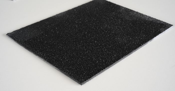 BLACK GRP Anti-Slip Panel Flat Sheets | Heavy-Duty, Non-Slip Flooring | Weather & Corrosion Resistant - Slips Away - GRP Anti Slip Panels - BLACK GRP SHEET 1.2 x 1.2 -