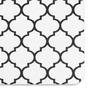 Black Trellis Bathmat - Boho Bath Mat - Non-Slip Mid Century Modern Mat - Retro Bath Rug- Minimalist Abstract Shapes - 39 X 60Cm - Slips Away - Bath mat - 1330598964 -