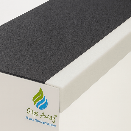 Black White Anti - Slip GRP Stair Tread Step Covers - Slips Away - ST1424BW - 