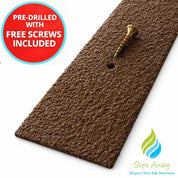 BROWN 50mm Wide Non - Slip Anti - Skid Decking Strips - Safety and Style for Outdoor Space - Slips Away - Decking strips - BROWN DECKING SAMPLE - 