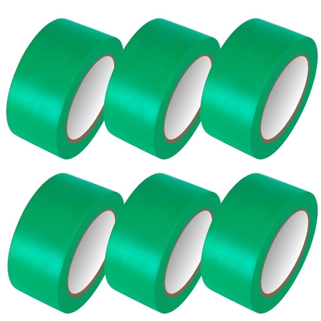 Bundle Deal - PVC Vinyl Floor Marking Tape – 12 Roll Bundle (50mm x 33m, 0.15mm Thick)