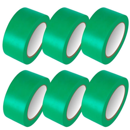 Bundle Deal - PVC Vinyl Floor Marking Tape – 12 Roll Bundle (50mm x 33m, 0.15mm Thick)