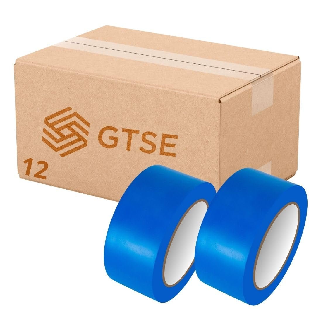 Bundle Deal - PVC Vinyl Floor Marking Tape – 12 Roll Bundle (50mm x 33m, 0.15mm Thick)