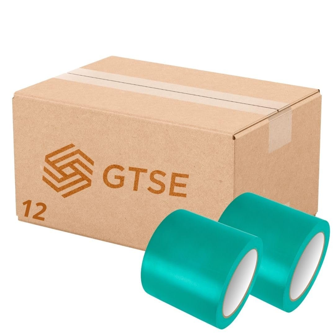 Bundle Deal - PVC Vinyl Floor Marking Tape – 12 Roll Bundle (50mm x 33m, 0.15mm Thick)