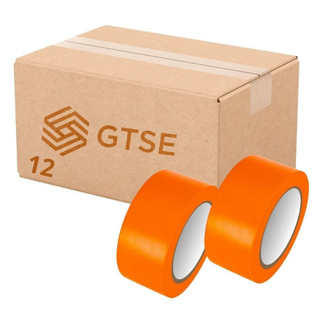 Bundle Deal - PVC Vinyl Floor Marking Tape – 12 Roll Bundle (50mm x 33m, 0.15mm Thick)