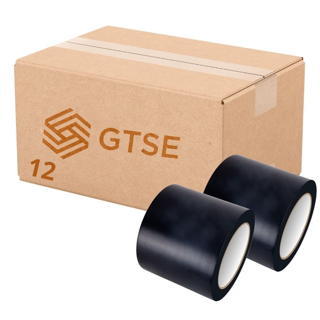 Bundle Deal - PVC Vinyl Floor Marking Tape – 12 Roll Bundle (50mm x 33m, 0.15mm Thick)