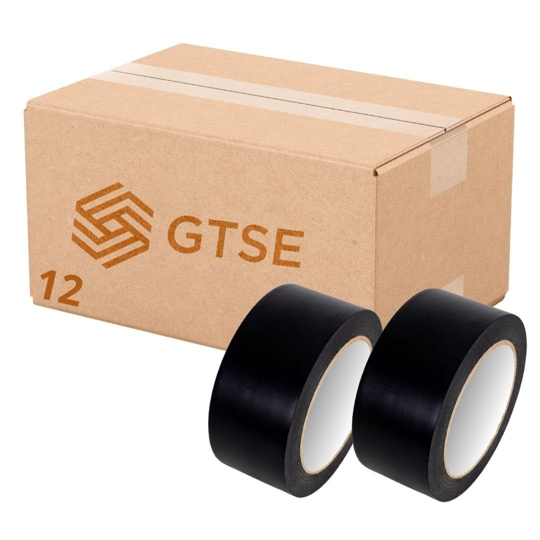 Bundle Deal - PVC Vinyl Floor Marking Tape – 12 Roll Bundle (50mm x 33m, 0.15mm Thick)