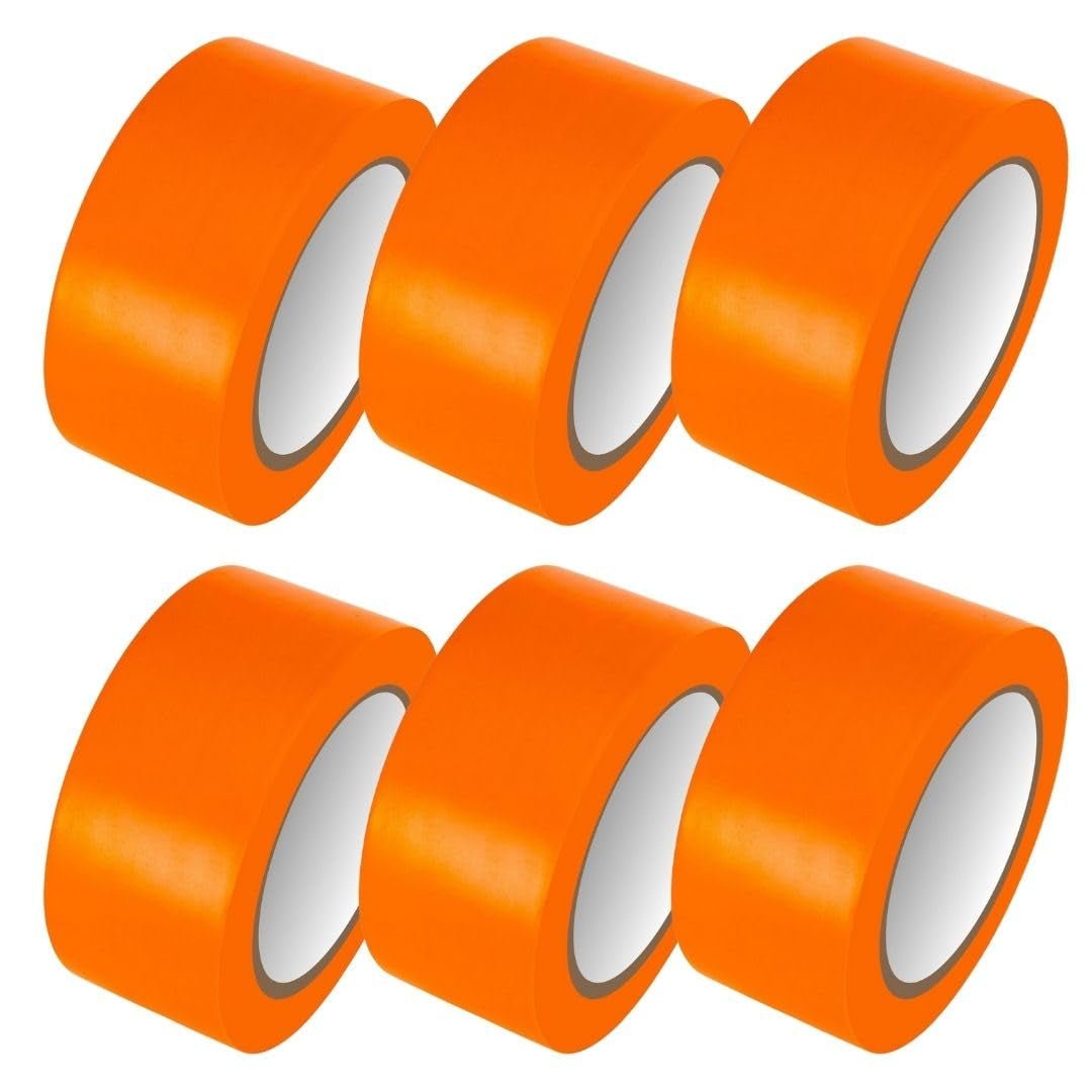 Bundle Deal - PVC Vinyl Floor Marking Tape – 12 Roll Bundle (50mm x 33m, 0.15mm Thick)