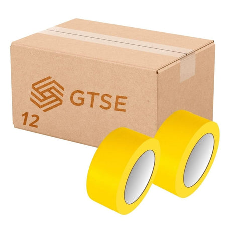 Bundle Deal - PVC Vinyl Floor Marking Tape – 12 Roll Bundle (50mm x 33m, 0.15mm Thick)