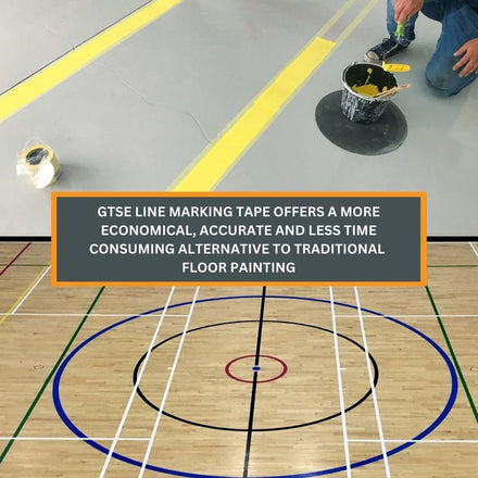 Bundle Deal - PVC Vinyl Floor Marking Tape – 12 Roll Bundle (50mm x 33m, 0.15mm Thick)