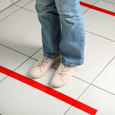 Bundle Deal - PVC Vinyl Floor Marking Tape – 12 Roll Bundle (50mm x 33m, 0.15mm Thick)