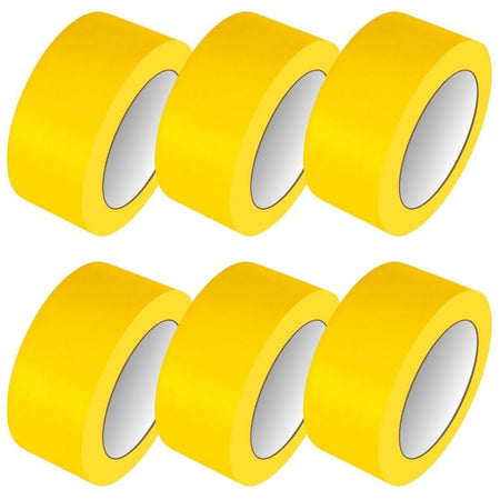 Bundle Deal - PVC Vinyl Floor Marking Tape – 12 Roll Bundle (50mm x 33m, 0.15mm Thick)