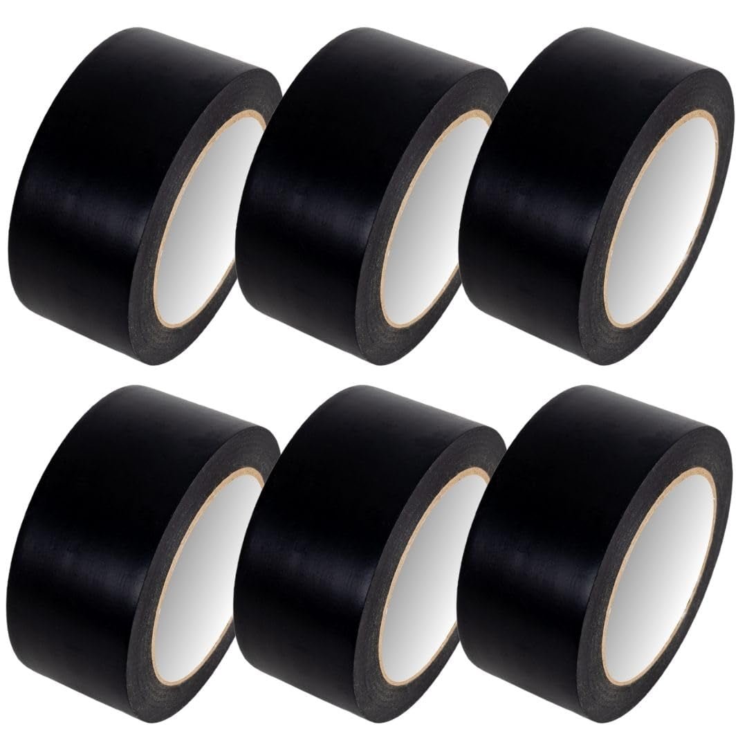 Bundle Deal - PVC Vinyl Floor Marking Tape – 12 Roll Bundle (50mm x 33m, 0.15mm Thick)