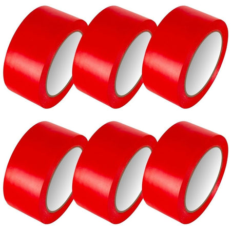 Bundle Deal - PVC Vinyl Floor Marking Tape – 12 Roll Bundle (50mm x 33m, 0.15mm Thick)