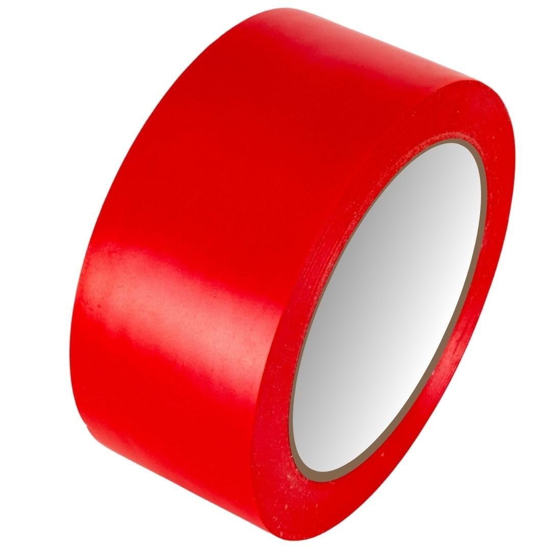Bundle Deal - PVC Vinyl Floor Marking Tape – 12 Roll Bundle (50mm x 33m, 0.15mm Thick)