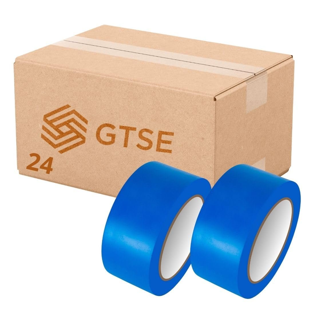 Bundle Deal - PVC Vinyl Floor Marking Tape – 12 Roll Bundle (50mm x 33m, 0.15mm Thick)