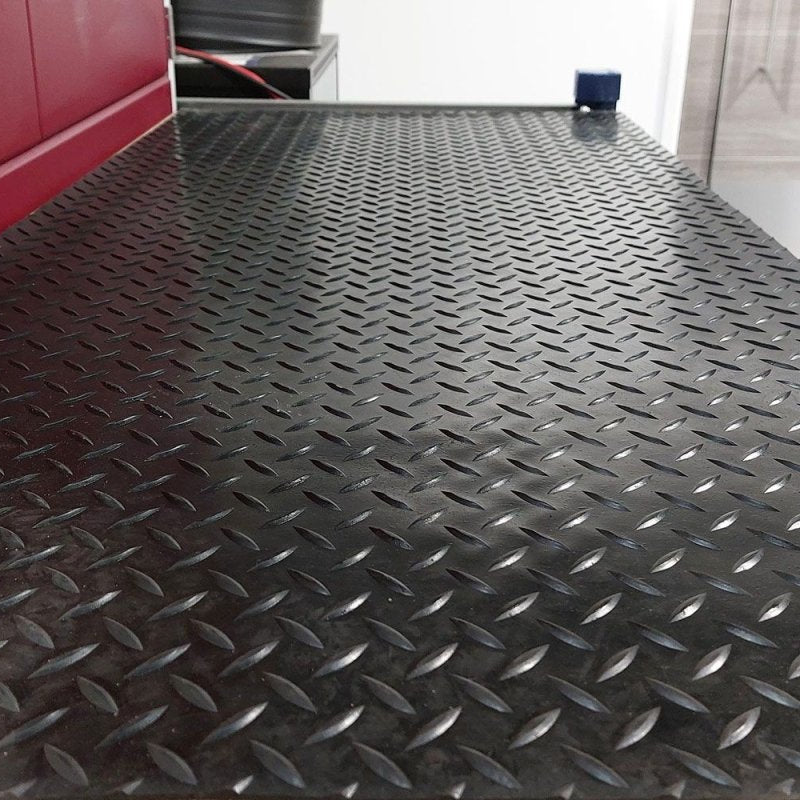 Chequer Plate Mat Single Bar - 3mm - Slips Away - CR3122 - 1C - 