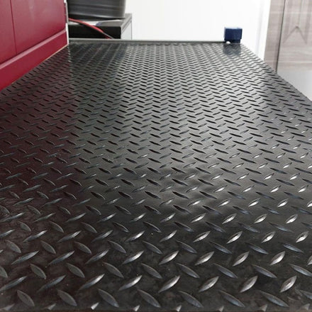 Chequer Plate Mat Single Bar - 3mm - Slips Away - CR3122 - 1C - 