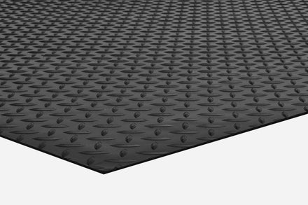 Chequer Plate Mat Single Bar - 3mm - Slips Away - CR3122 - 1C - 