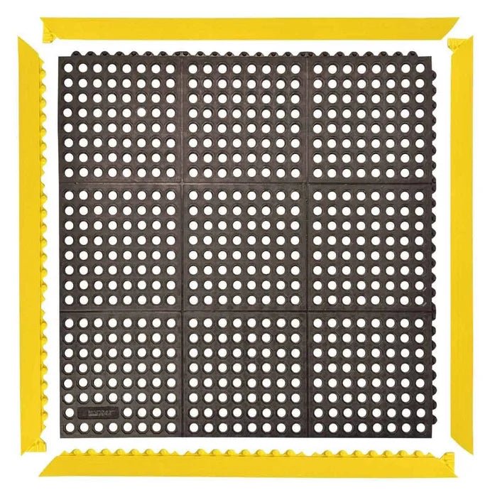 Cushion Link Heavy-Duty Anti-Fatigue Mat |Interlocking Rubber Safety Matting - Slips Away - CLS36GP -