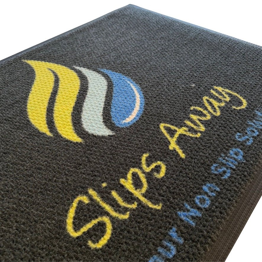 Custom Berber Logo Entrance Mat – Heavy-Duty Commercial Dirt Control - Slips Away -  -