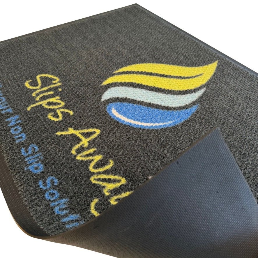 Custom Berber Logo Entrance Mat – Heavy-Duty Commercial Dirt Control - Slips Away -  -
