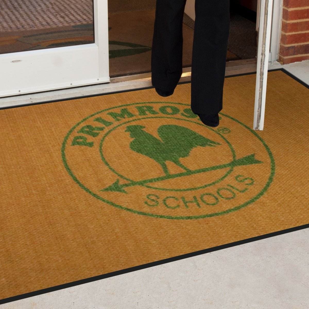 Custom Berber Logo Entrance Mat – Heavy-Duty Commercial Dirt Control - Slips Away -  -