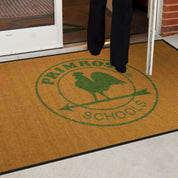 Custom Berber Logo Entrance Mat – Heavy-Duty Commercial Dirt Control - Slips Away -  -