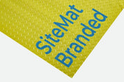 Custom Branded Construction Site Matting | Anti-Slip Logo Mat | Yellow 100cm x 5m or 10m Roll - Slips Away - CR2100-1YL -