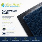 Custom Logo Entrance Mat - Personalised Heavy Duty with Premium Print Quality - Slips Away - LO310 - 