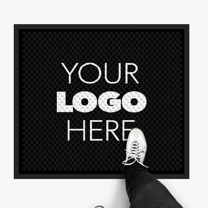 Placeholder graphic with 'Your Logo Here' text on a black square background.