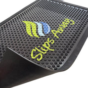 Custom Logo Rubber SuperScrape™ Floor Mat – Personalised Heavy Duty Scraper Mat - Slips Away -  -