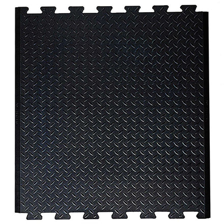 Diamond Interlock Rubber Mat: Anti-fatigue and slip-resistant. Ideal for simple on-site installation in industrial environments. - Slips Away - DC2831 -