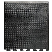 Diamond Interlock Rubber Mat: Anti-fatigue and slip-resistant. Ideal for simple on-site installation in industrial environments. - Slips Away - DE2831 -