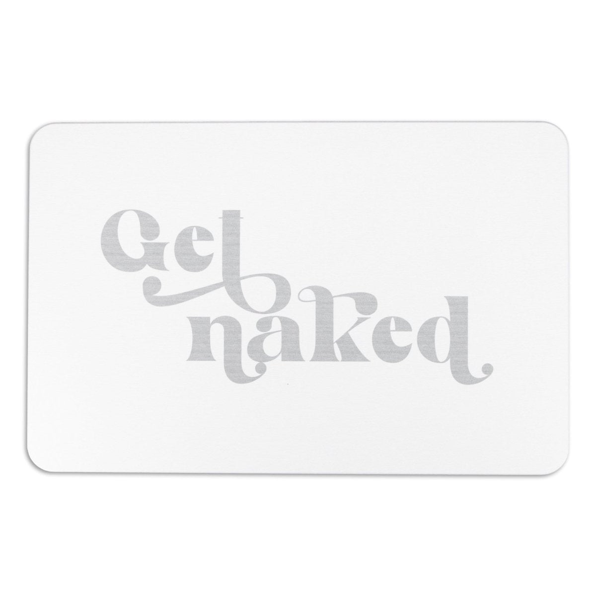 Get Naked Bathmat - Grey Stone Non Slip Bath Mat - Cute Bathroom Decor - Housewarming Gift - Funny Wedding Gift - 39 X 60Cm - Slips Away - 1330568214 -