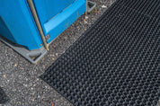Rubber Grass Matting Roll L10.5m x W1m Safe Construction Walkway & 23mm Thickness