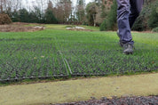 Rubber Grass Matting Roll L10.5m x W1m Safe Construction Walkway & 23mm Thickness