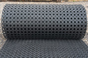 Rubber Grass Matting Roll L10.5m x W1m Safe Construction Walkway & 23mm Thickness