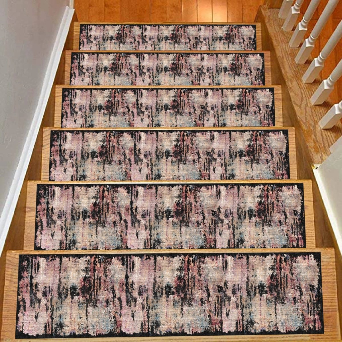 Gorgeous Stairs Carpet, Tread Design, Tread Rug, Stairs and Steps, Stairs Decor, Stairs Rug, Stairs Carpet, Step Runner, Step Rug - Slips Away - stair treads - 1527110344_3746777903 -