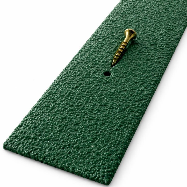 GREEN 50mm Wide Non-Slip Anti-Skid Decking Strips - Safety and Style for Outdoor Space - Slips Away - Decking strips - GREEN DECKING SAMPLE -