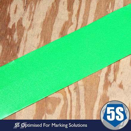 Green Aisle Marking Tape – Heavy - Duty Floor Line Marking for Warehouses & Industrial Safety - Slips Away - Anti slip tape - Grn/permstripe - H6901V 50mm - 