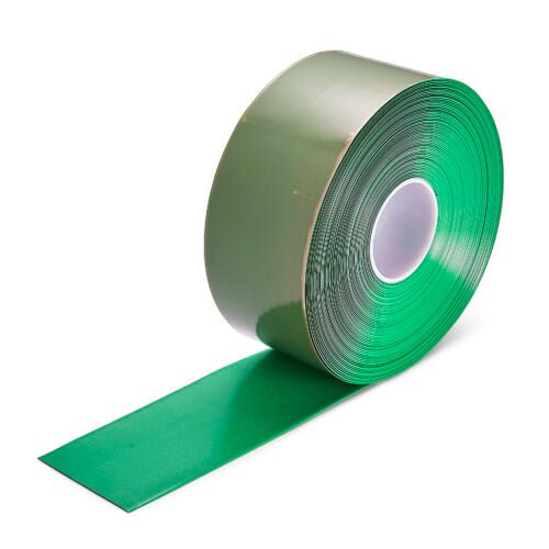 Green Aisle Marking Tape – Heavy - Duty Floor Line Marking for Warehouses & Industrial Safety - Slips Away - Anti slip tape - Grn/permstripe - H6901V 50mm - 