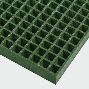 Green GRP Open Mesh Grating Panels – Anti - Slip & Corrosion - Resistant for Walkways & Platforms - Slips Away - GRP MESH GRATING - GRN GRP MESH 2000x1000x25 - 