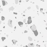 Grey Terrazzo Bathmat - Geometric Bathmat - Neutral Color Bathroom Decor - Abstract Mat - Modern Bathroom Decor - White Stone Non Slip Mat - Slips Away - 1330568810 -