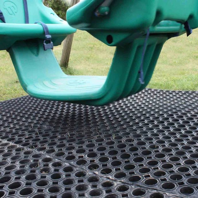Groundsafe Rubber Grass Matting – Impact Absorbing Anti-Slip Playground & Outdoor Safety Mat – 23mm - Slips Away - GS1015 -